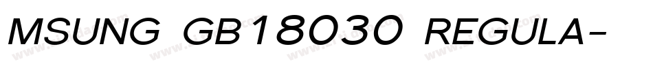msung gb18030 regula字体转换